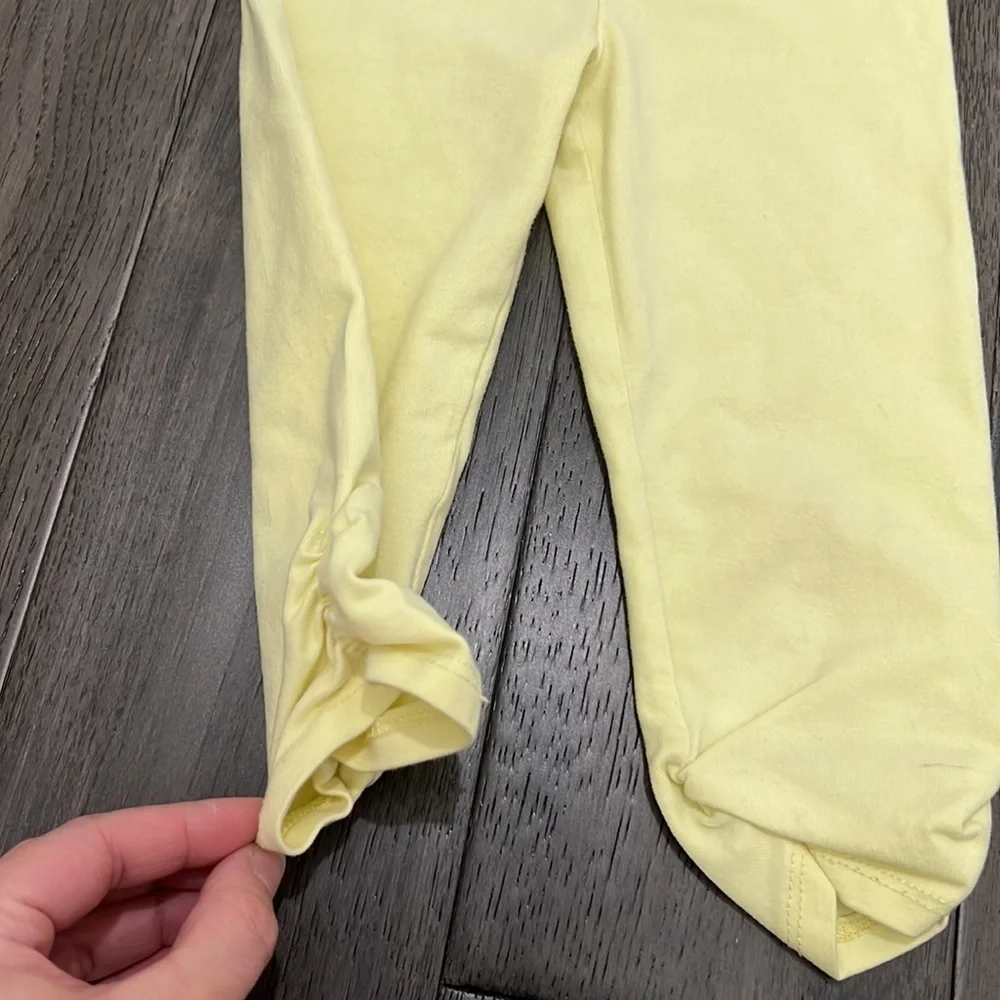 Nannette baby Capri leggings with sleeveless butterfly sheer like bubble top